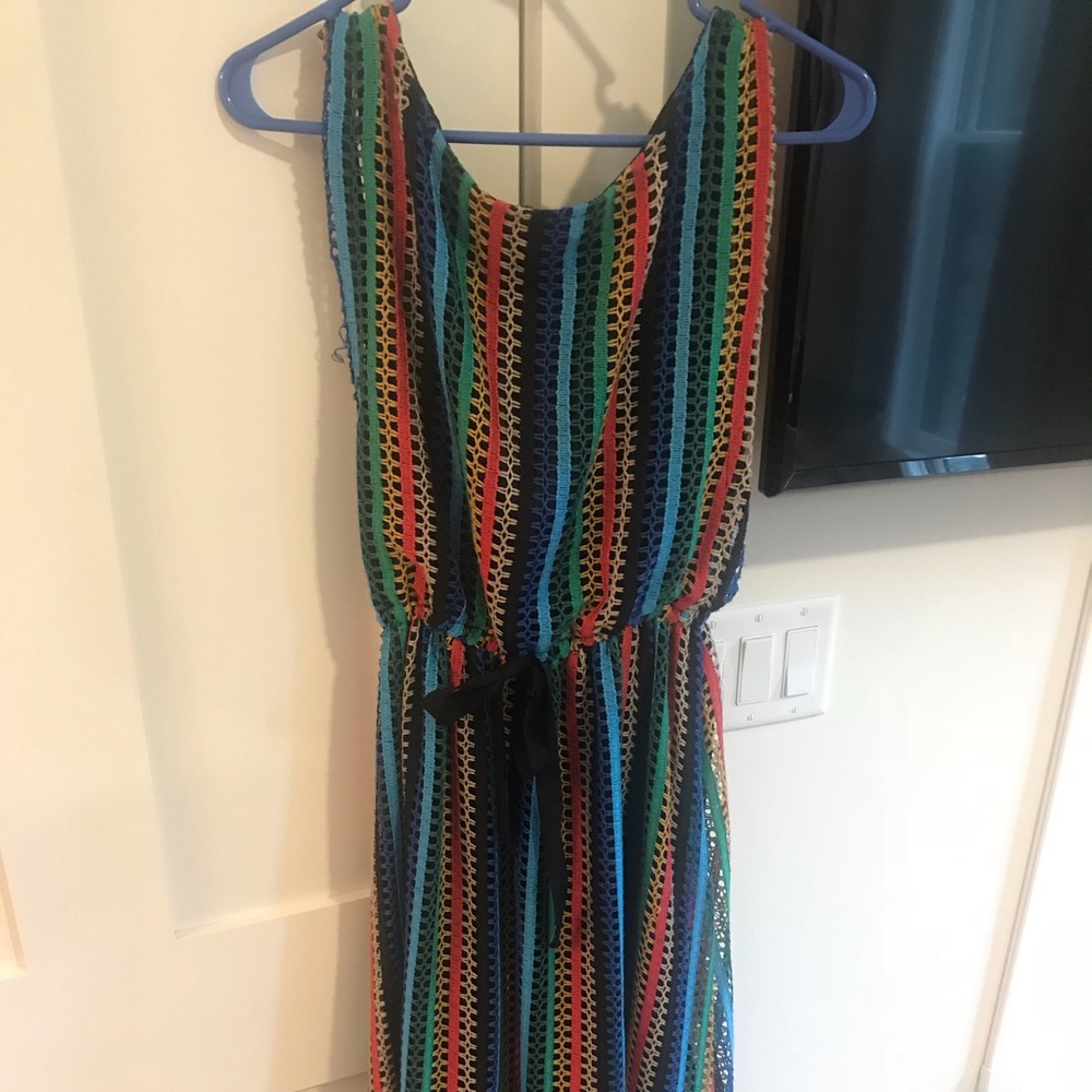 Rainbow Midi Crochet Dress - Anthropologie